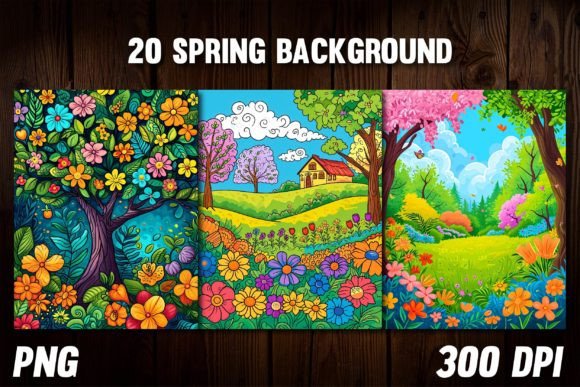 Download Spring Backgrounds for Covers - Backgrounds Collection