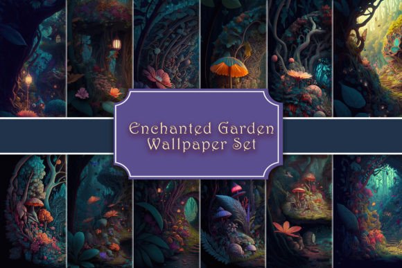 Download Enchanted Garden Wallpaper Set - Enchanted garden Collection
