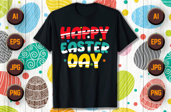 Download Happy Easter Typography T Shirt Design 1 - T shirt design Collection