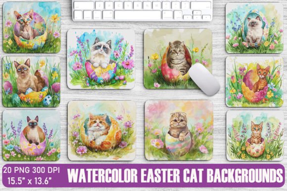 Download Cute Cat in Easter Egg Backgrounds - Backgrounds Collection