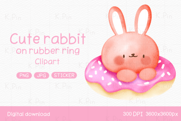 Download Cute Rabbit Clipart: Summer Fun - Rabbit Collection