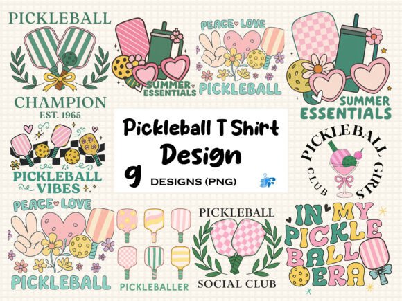 Download Pickleball T Shirt Design Bundle - T shirt design Collection