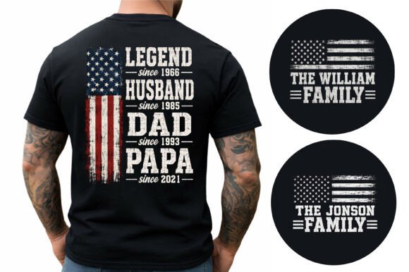 Download Legend Husband Dad Papa T Shirt Design - Premium Resources