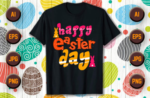 Download Happy Easter Typography T Shirt Design 3 - T shirt design Collection